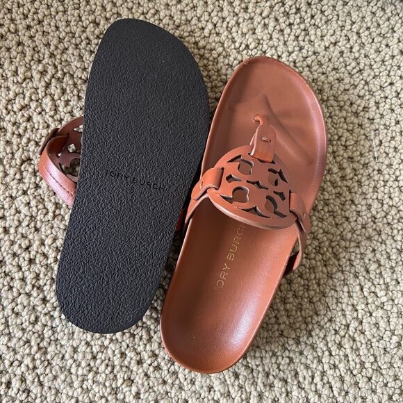 Tory Burch Miller Cloud Sandal in Bourbon Miele - Picture 5 of 5